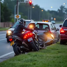 acidente de motocicleta