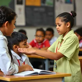 aluna surda inspira colegas e professores a aprenderem Libras