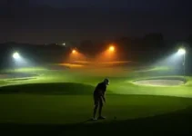 putting course iluminado
