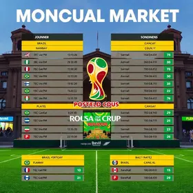 Mercado Municipal de Rio Preto transmite jogos do Brasil na Copa