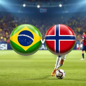 transmissão do jogo Brasil x Noruega