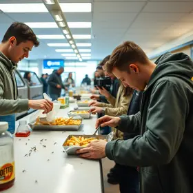 insetos na comida