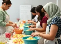 oficina de geração de renda com doces